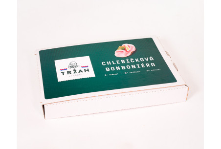 Chlebíčková bonboniéra 650 g - Valentýn u TRŽANA