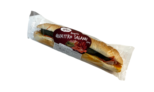Bageta Quattro salami 220 g