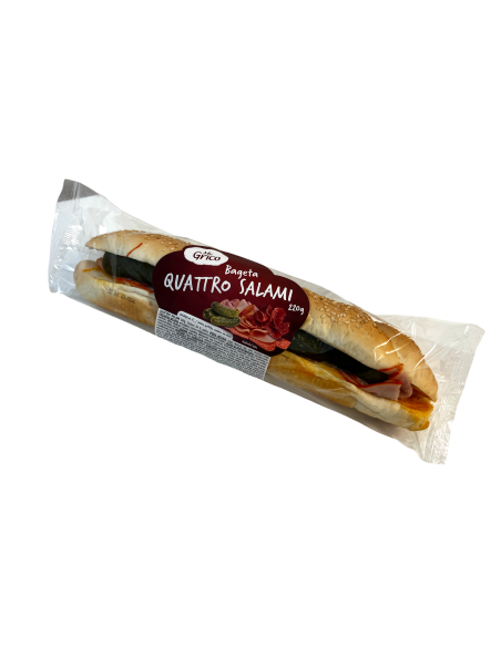 Bageta Quattro salami 220 g